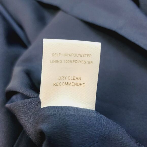 NEW Ali & Jay Love Story Cold Shoulder Maxi Dress In Navy Blue Size Large - Picture 15 of 16